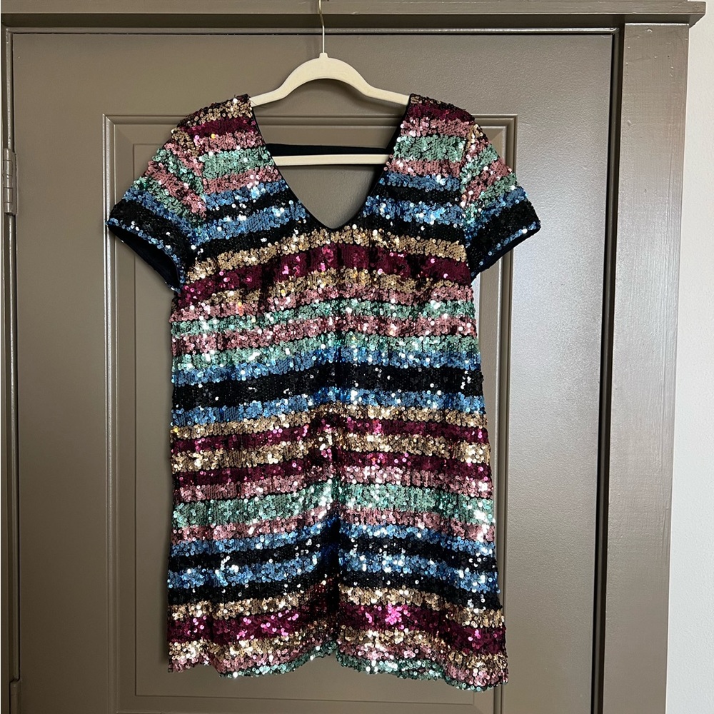Multicolor Sequin Dress